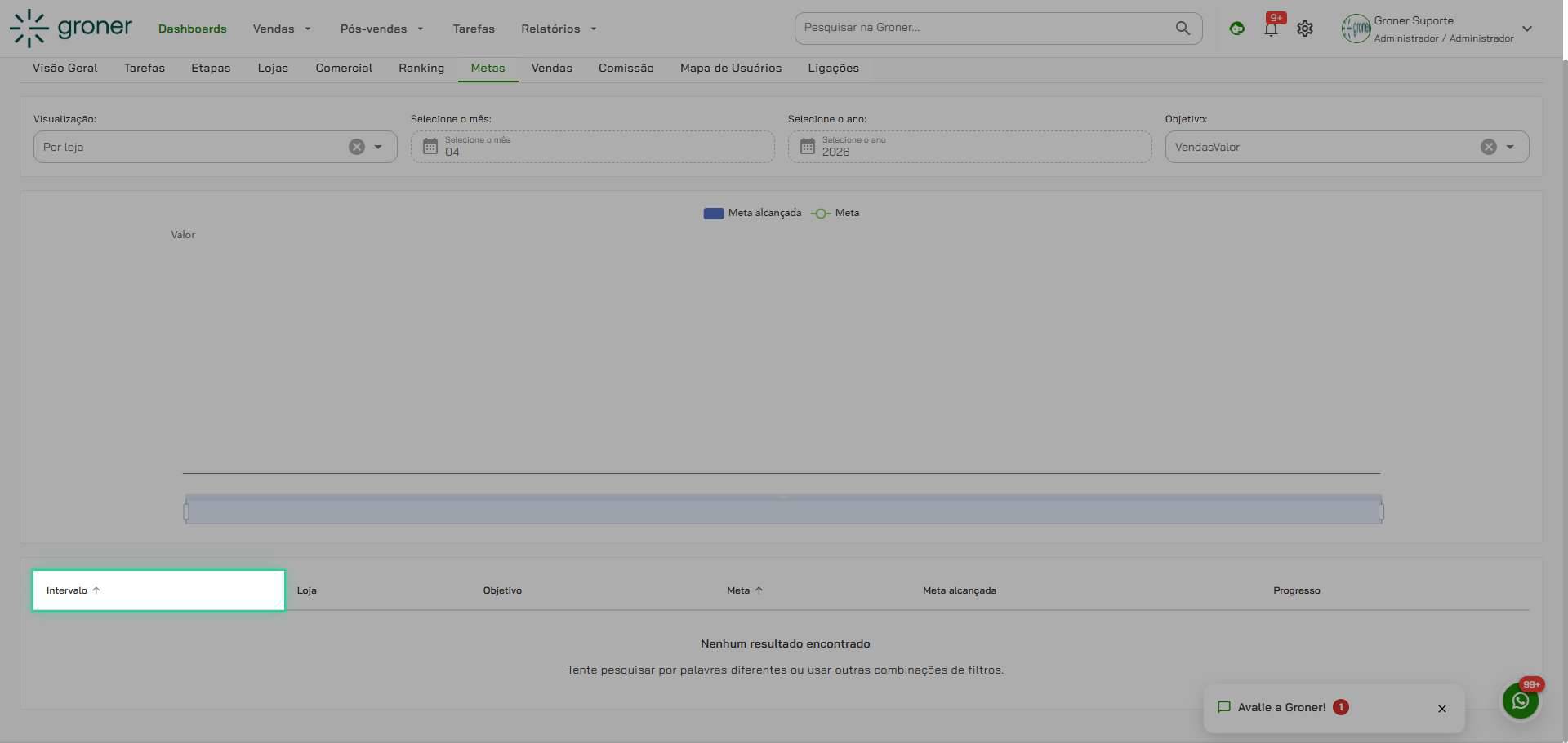Ajuste os filtros adicionais