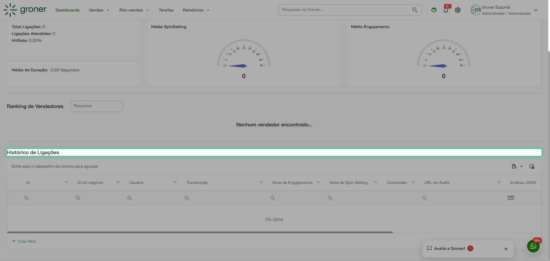 Acesse o Histórico de Ligações