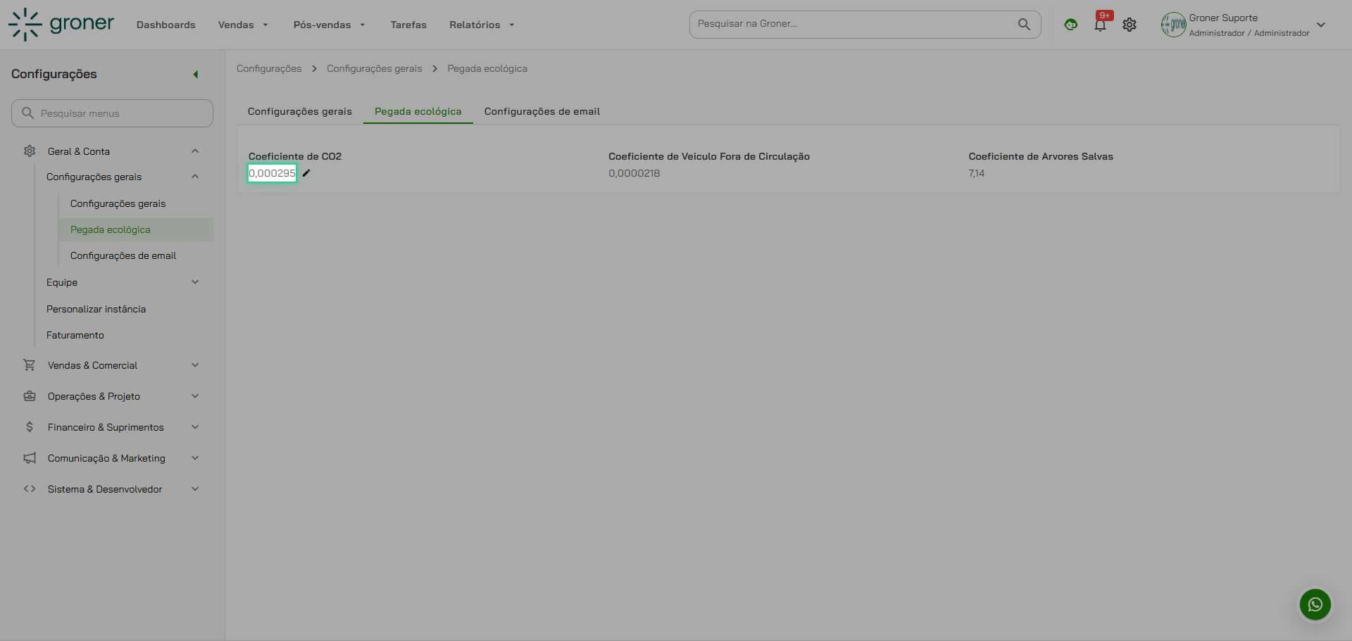 Edite o primeiro parâmetro